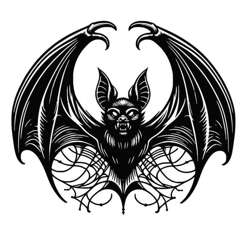 Vampire Bat Metal Wall Art