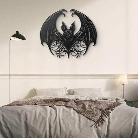 Vampire Bat Metal Wall Art
