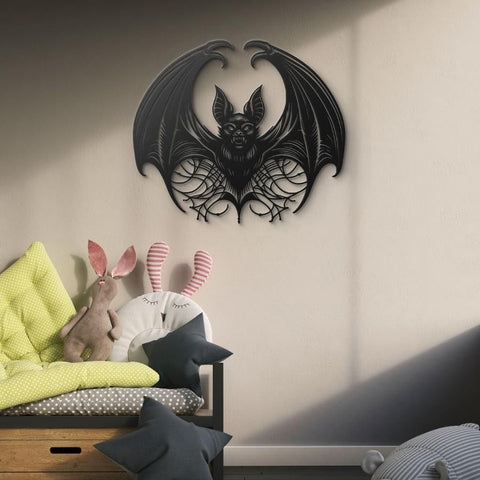 Vampire Bat Metal Wall Art