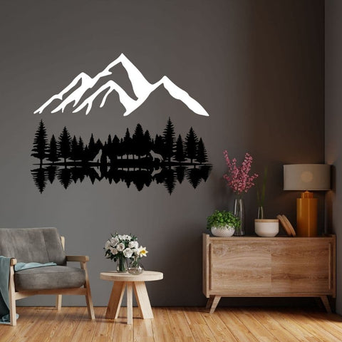 Wolf Family in Forest Metal Wall Art