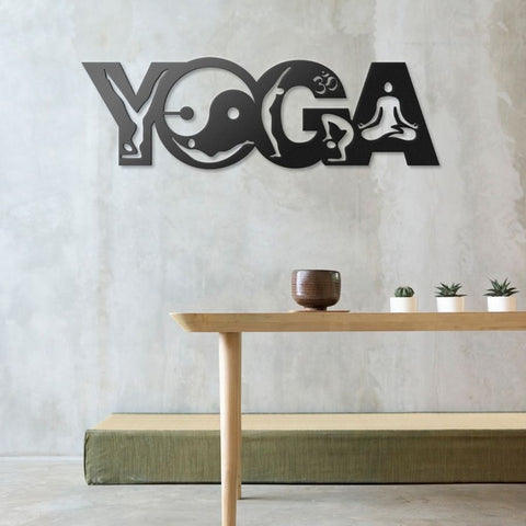 Yoga Metal Wall Art Decor