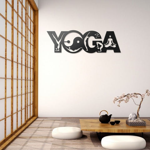 Yoga Metal Wall Art Decor