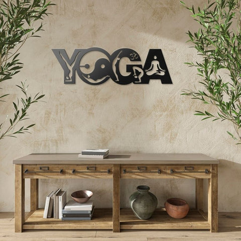 Yoga Metal Wall Art Decor