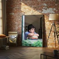 A Club de Vonner Wall Poster – Contemplative Young Man Aesthetic Wall Print