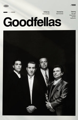 Goodfellas Movie Décor Print, Nostalgic Design Wall Poster, Digital Download for Home Decor