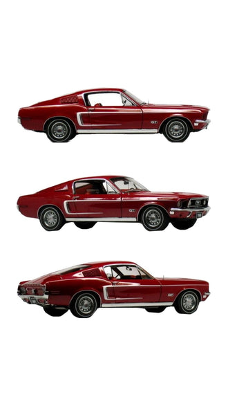 Retro Red Ford Mustang GT Décor Poster – Traditional Car Home Wall Print