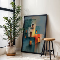 Expressive Architectural Aesthetic Wall Print