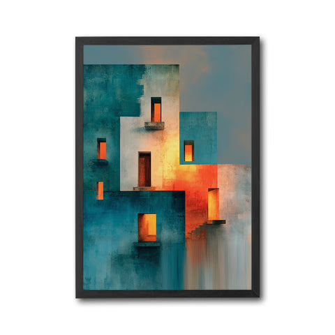 Expressive Architectural Aesthetic Wall Print