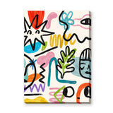 Abstract Art Eclectic Wall Art – Colorful Painterly Doodles