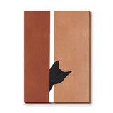 Abstract Art Minimalist Wall Art – Terracotta Tan Modern Print