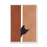 Abstract Art Minimalist Wall Art – Terracotta Tan Modern Print