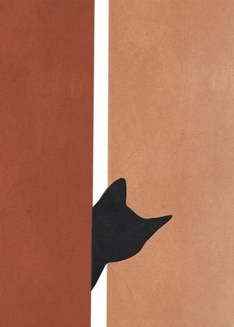 Abstract Art Minimalist Wall Art – Terracotta Tan Modern Print