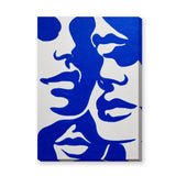 Abstract Art Modern Wall Art – Cobalt Blue Organic Shapes on White