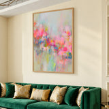 Abstract Art Modern Wall Art – Colorful Pastel Drip Print
