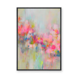 Abstract Art Modern Wall Art – Colorful Pastel Drip Print