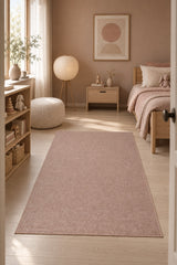 Abstract Boho Area Rug – Beige in a nursery