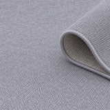 Abstract Boho Area Rug – Gray – texture close-up