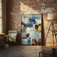 Expressive Colorful Painting Wall Décor Poster Print