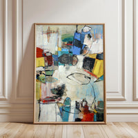 Expressive Colorful Painting Wall Décor Poster Print