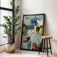Expressive Colorful Painting Wall Décor Poster Print
