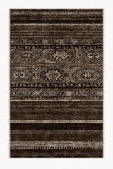 Abstract Ethnic Area Rug – Brown