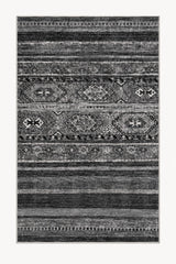 Abstract Ethnic Area Rug – Gray
