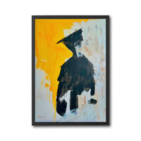 Non-Figurative Figure Painting Home Art Print – Contemporary Minimal Canvas Print