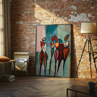 Expressive Figures Wall Décor Poster – Contemporary Minimal Abstract Canvas Decor