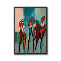Expressive Figures Wall Décor Poster – Contemporary Minimal Abstract Canvas Decor