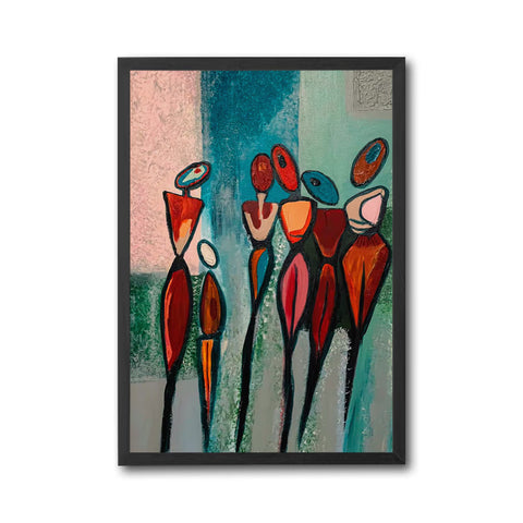 Expressive Figures Wall Décor Poster – Contemporary Minimal Abstract Canvas Decor