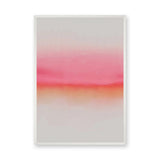 Abstract Gradient Modern Wall Art – Soft Pink and Orange Horizon