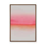 Abstract Gradient Modern Wall Art – Soft Pink and Orange Horizon