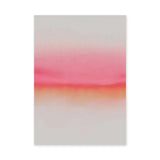 Abstract Gradient Modern Wall Art – Soft Pink and Orange Horizon