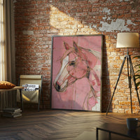 Expressive Horse Portrait Aesthetic Wall Print