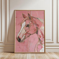 Expressive Horse Portrait Aesthetic Wall Print