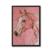 Expressive Horse Portrait Aesthetic Wall Print