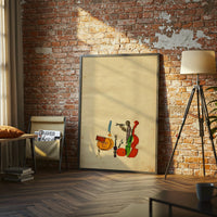 Expressive Jazz Band Wall Print – Contemporary Musician Canvas Print for Living Room Decor