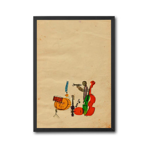 Expressive Jazz Band Wall Print – Contemporary Musician Canvas Print for Living Room Decor