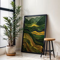 Non-Figurative Landscape Aesthetic Wall Décor Poster Print
