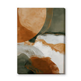 Abstract Modern Boho Wall Art – Earth Tone Organic Shapes