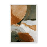 Abstract Modern Boho Wall Art – Earth Tone Organic Shapes