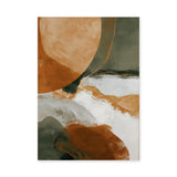 Abstract Modern Boho Wall Art – Earth Tone Organic Shapes