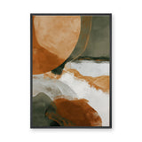 Abstract Modern Boho Wall Art – Earth Tone Organic Shapes