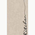 Abstract Modern Kitchen Rug – Beige