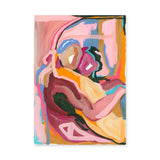 Abstract Modern Wall Art – Colorful Brushstroke Forms in Pink and Blue