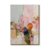 Abstract Modern Wall Art – Soft Pink Textured Color Blocks