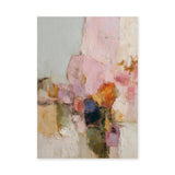 Abstract Modern Wall Art – Soft Pink Textured Color Blocks