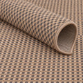 Abstract Natural Jute Area Rug – texture close-up