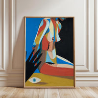 Expressive Nude Painting Wall Décor Print – Contemporary Simple Figure Print
