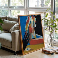 Expressive Nude Painting Wall Décor Print – Contemporary Simple Figure Print